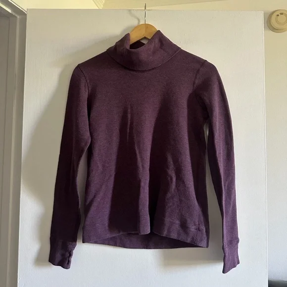 Lululemon Athletica Purple Double Up Reversible Turtleneck Sweatshirt - Picture 3 of 8
